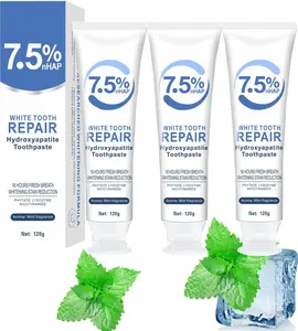 3PCS Hydroxyapatite Toothpaste, Deep Cleansing Toothpaste, Advanced Enamel Protection, Gentle and Effective Formula, Fresh Mint Flavor, for Sensitive Teeth