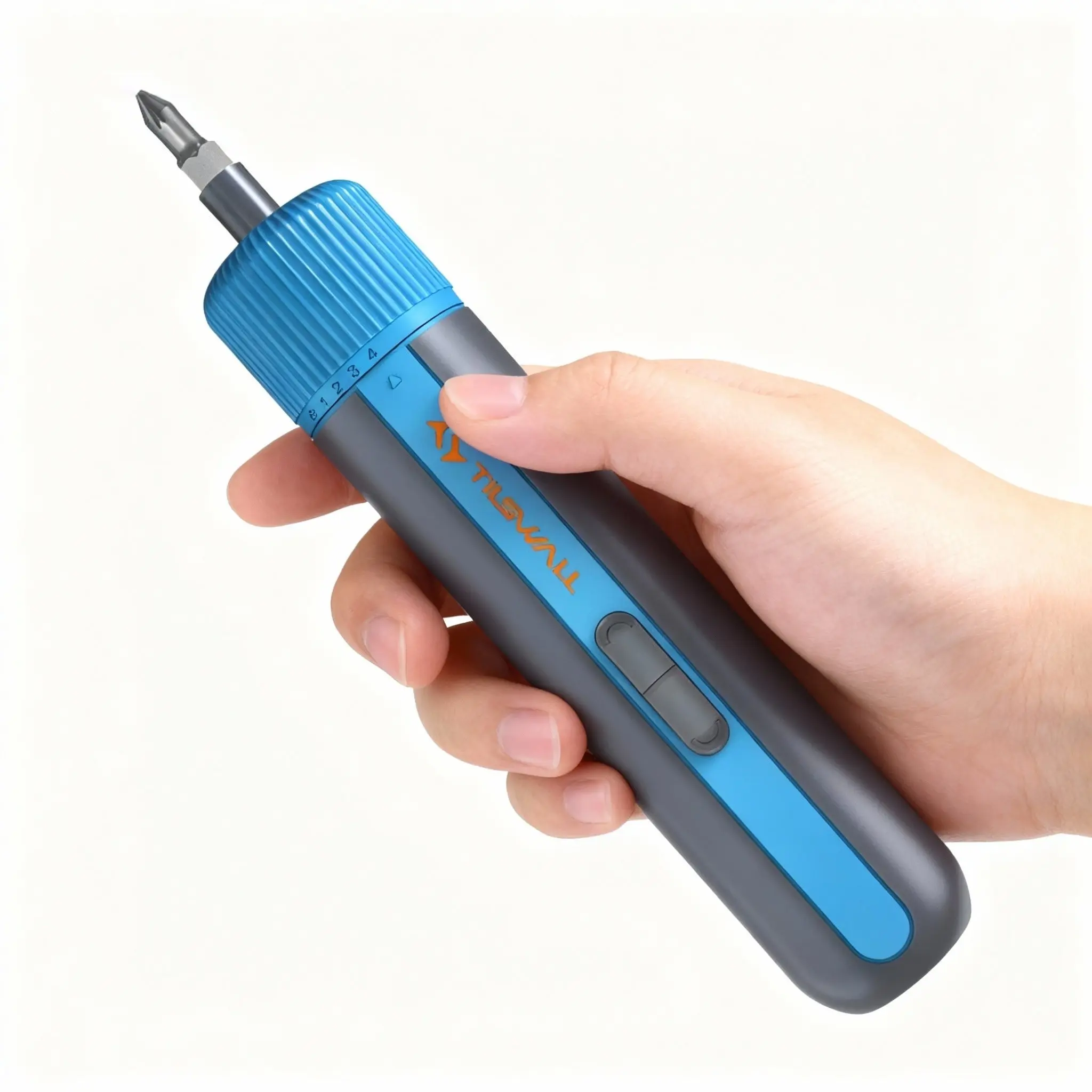 TILSWALL Cordless High-Torque Mini Screwdriver Kit, 10N.m Power, 4-Speed Control, 2200mAh USB-C Charging, 25 S2 Bits, 260RPM Motor, for DIY Home Repairs, Cordless Screwdriver