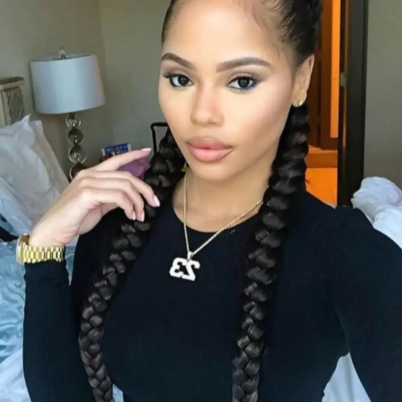 1 Piece Women's 36 Inch Long Synthetic Lace Front Braided Hair Wigs, Natural Fluffy Hair Braids, Synthetic Hair Wigs for Daily & Cosplay & Costume Party Decor, Knotless Braided Wigs, Braiding Wig