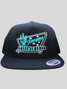 Cactus Jack - Black and Teal. Yupoong Classic Snapback. Gangster Cowboy Official Product