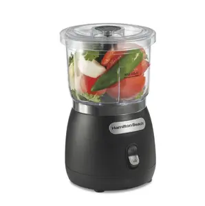 Hamilton Beach Stack & Press 2 Speed Food Chopper & Mini Food Processor, 3-Cup, Black