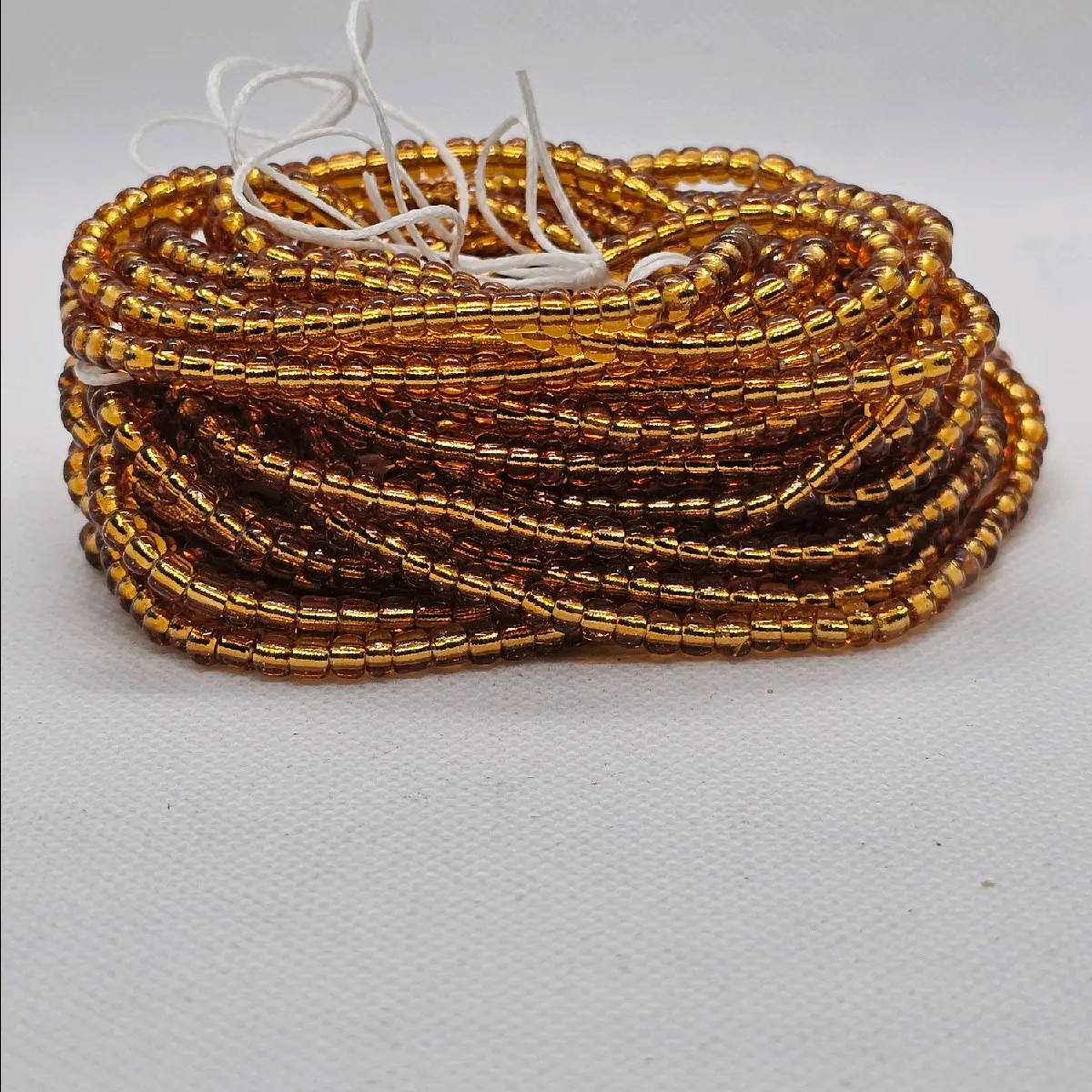 Gold waist beads (tie-on 50 inch) Gold waist beads (tie-on 50 inch)