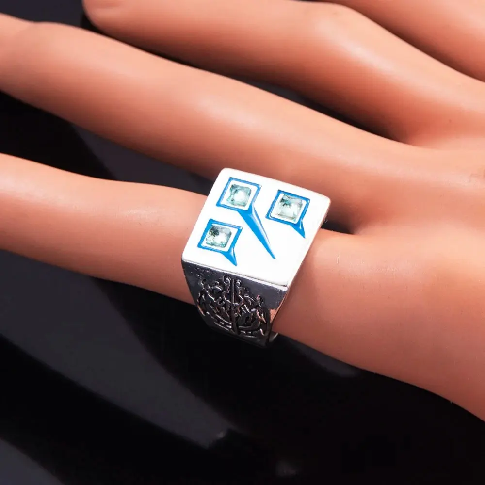 Adjustable ring, fan-themed jewelry accessory component