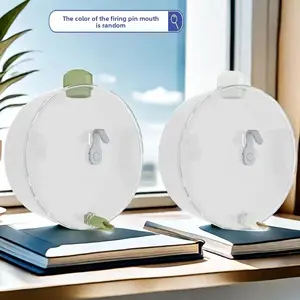 Large Space Capsule Automatic Water Feeder for Birds, Needle Valve Leak-Proof Drinking Fountain, No Drip Water Dispenser for Budgies Cockatiels Parakeets, Easy Clean Auto Waterer for Pet Bird Breeding & Cage Accessories