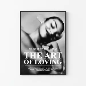 [ UNFRAMED RAP POSTER ] Olivia Dean The Art Of Loving Poster, Messy Album Tracklist Art, Neo Soul Pop Print, UK Music Decor, Unframed Print Only