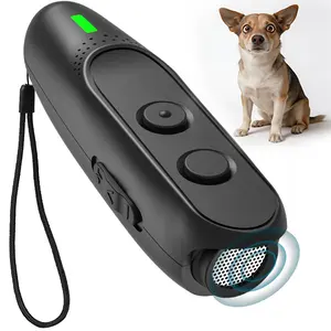 Dog Barking Deterrent Devices Rechargeable Ultrasonic Dog Bark Deterrent 3 Frequency No Bark Control Devices 16.5 Ft - Indoors Outdoors Behavior Correct Safe & Humane Rechargeable Compact Bark Control for Dogs-PU30-1