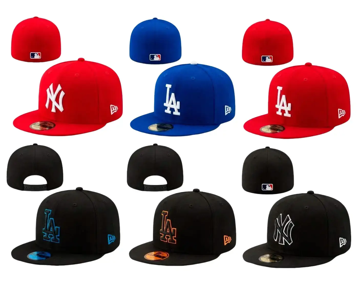 NEW ERA 59FIFTY MLB Baseball Hat National Teams Fitted Snapback Los Angeles Dodgers New York Yankees Boston Red Sox Hats Cap Caps Hat