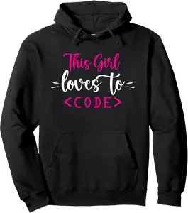 Funny Cute Programming Code Coding Girl Woman Programmer Pullover Hoodie - Nickiemon Shop 63B0BGF3C62T