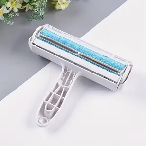 Pet Hair Removal Brush Double Sided Roller Sticker Static Bed Sheet Sofa Cushion Dog Kennel Remove Cat Hair Dog Hair Cleaner