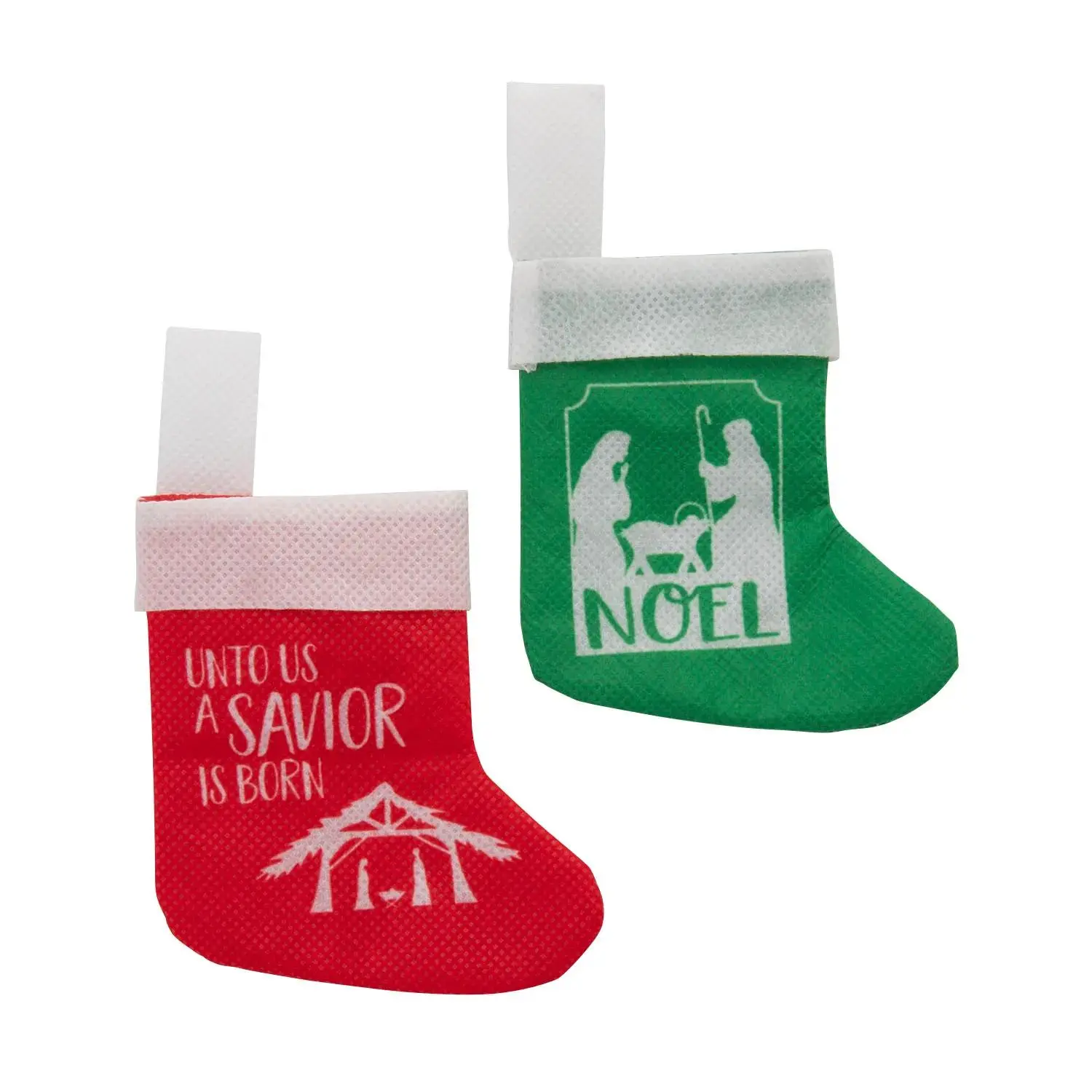 Mini Faith Christmas Stockings - 24 Pc. Mini Faith Christmas Stockings - 24 Pc.