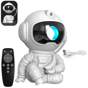Astronaut Shape Design Projection Lights - USB Charged Mini Projector for Room Decoration & Romantic Atmosphere - Starry Sky Effect - Birthday Gifts halloween night Decor