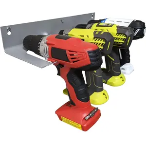Cordless Drill Tool Organizer - Drill Holder Storage Wall Mount Rack to optimize Garage Organization and Power Tool Storage