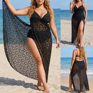 Women Cover Up for Swimsuit Spaghetti Strap Wrap Bikini Bathing Suit Sarong Lace Coverups