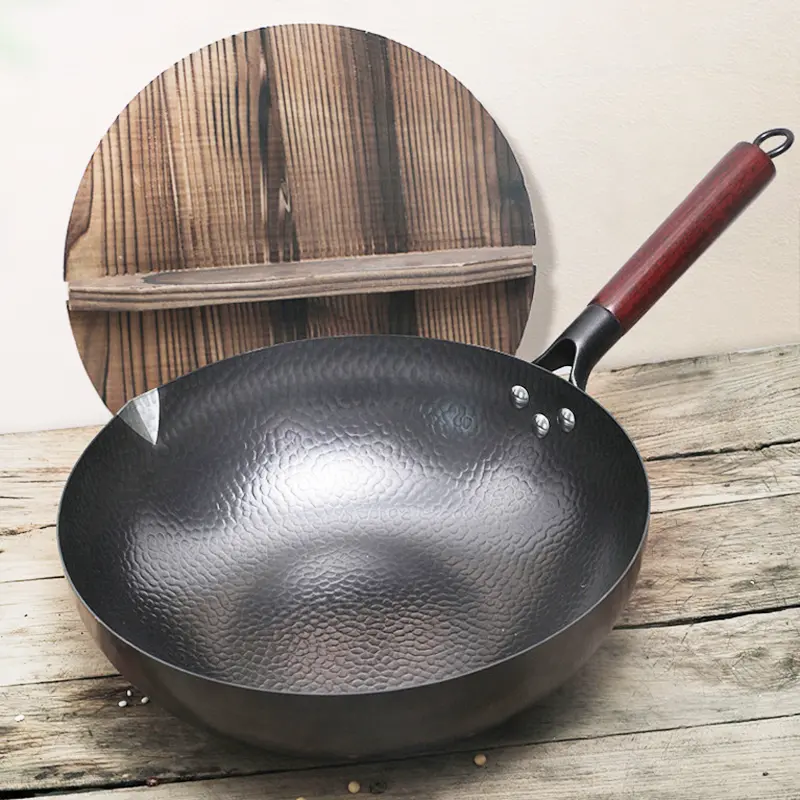 Traditional Iron Wok Handmade * Iron Pan * All Natural * No Chemical Coating