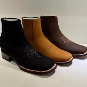 NOBUCK BOTIN RODEO - WHITE DIAMONS (SIZE DOWN)