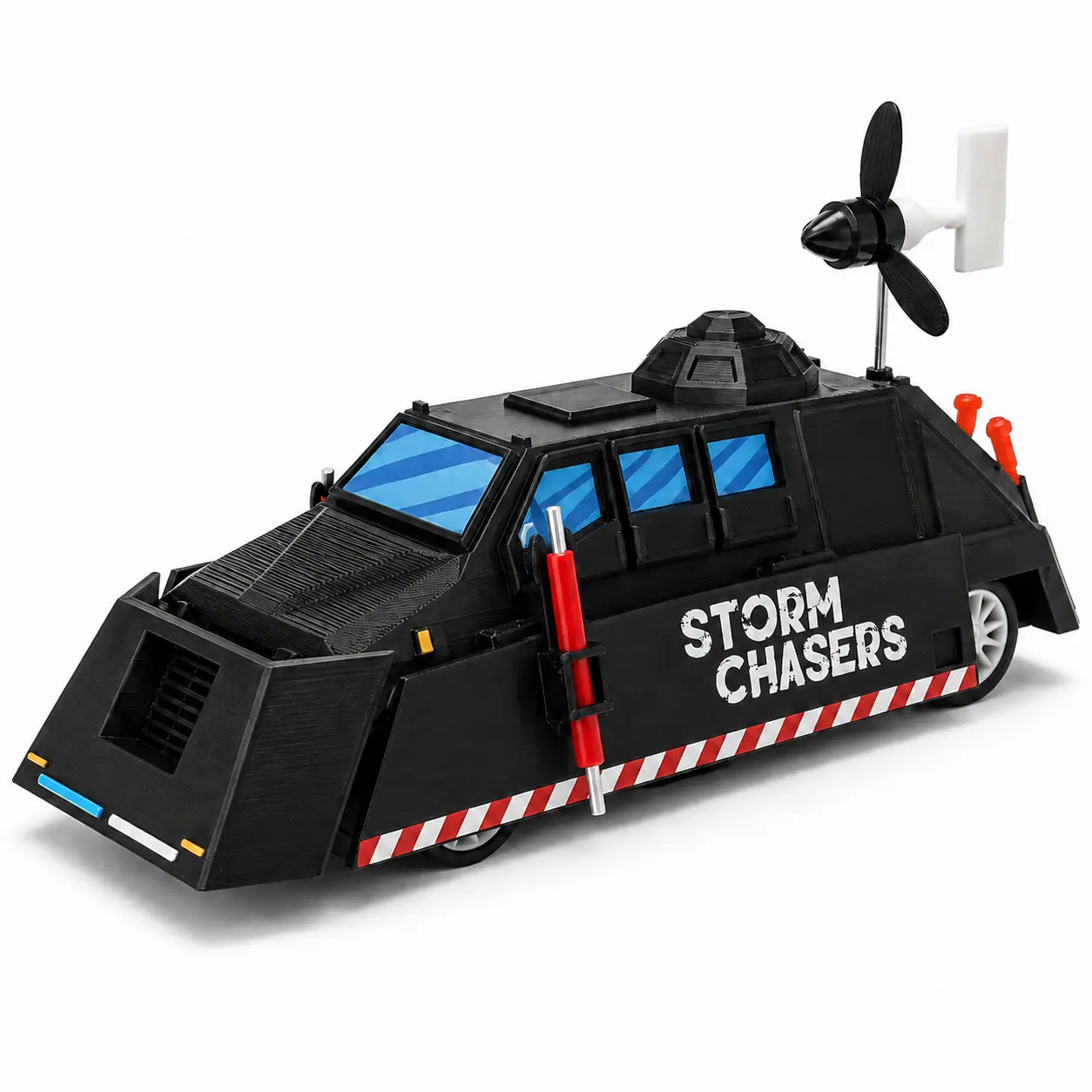Deployable TIV-II Storm Chasers Car Toys Tornado Intercept Vehicle Storm Chaser Movable Wheels Great for Display & Birthday Gifts Toys for Boys Halloween