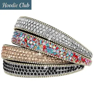 4 Pack Women's Rhinestone Headbands, Glitter Sparkling Diamond Design for Girls, Elegant Hair Accessories for Flower Girls, Back to School, Prom & Daily Wear. Ideal Birthday Gift. Colors: Silver, Coffee, Black & Assorted Full Face Sun Protection elastic