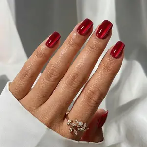 Hot Love Square Nails - Press On Nails Long Lasting Cuticle Stick