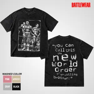 nWo “The Third Man” T-Shirt for Men and Women, Hulk Hogan Tribute Shirt, Hulkamania Lives Forever, RIP Legend Wrestling Tee Cotton Menswear