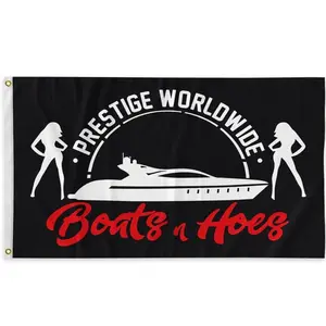Tapestry  Prestige Worldwide 3x5Ft Flag Boats Hoes Tapestry Wall Hanging for College Dorm Men Cave Decor Room Home Decoration Banner with 4 Brass Grommets