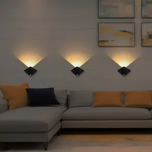 Smart Human Sensing Wall Lamp: Modern, Battery-Powered Glow!