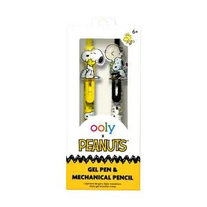 OOLY x Peanuts Gel Pen and Mechanical Pencil - Set of 2 OOLY x Peanuts Gel Pen and Mechanical Pencil - Set of 2