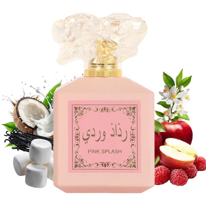Pink Splash Eau de Parfum for Women 100ml - Elegant Floral Design with Gold Accents by Mys Scents
