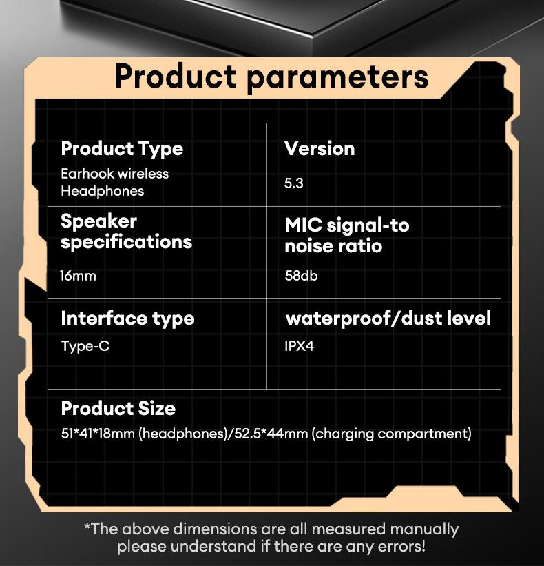 PAXA T26 Pro Wireless Earbuds,OWS Wireless Bluetooth Earbuds Luxurious Sound for Music & Phone Calls, Sport Headsets With Call Noise Canceling Mic