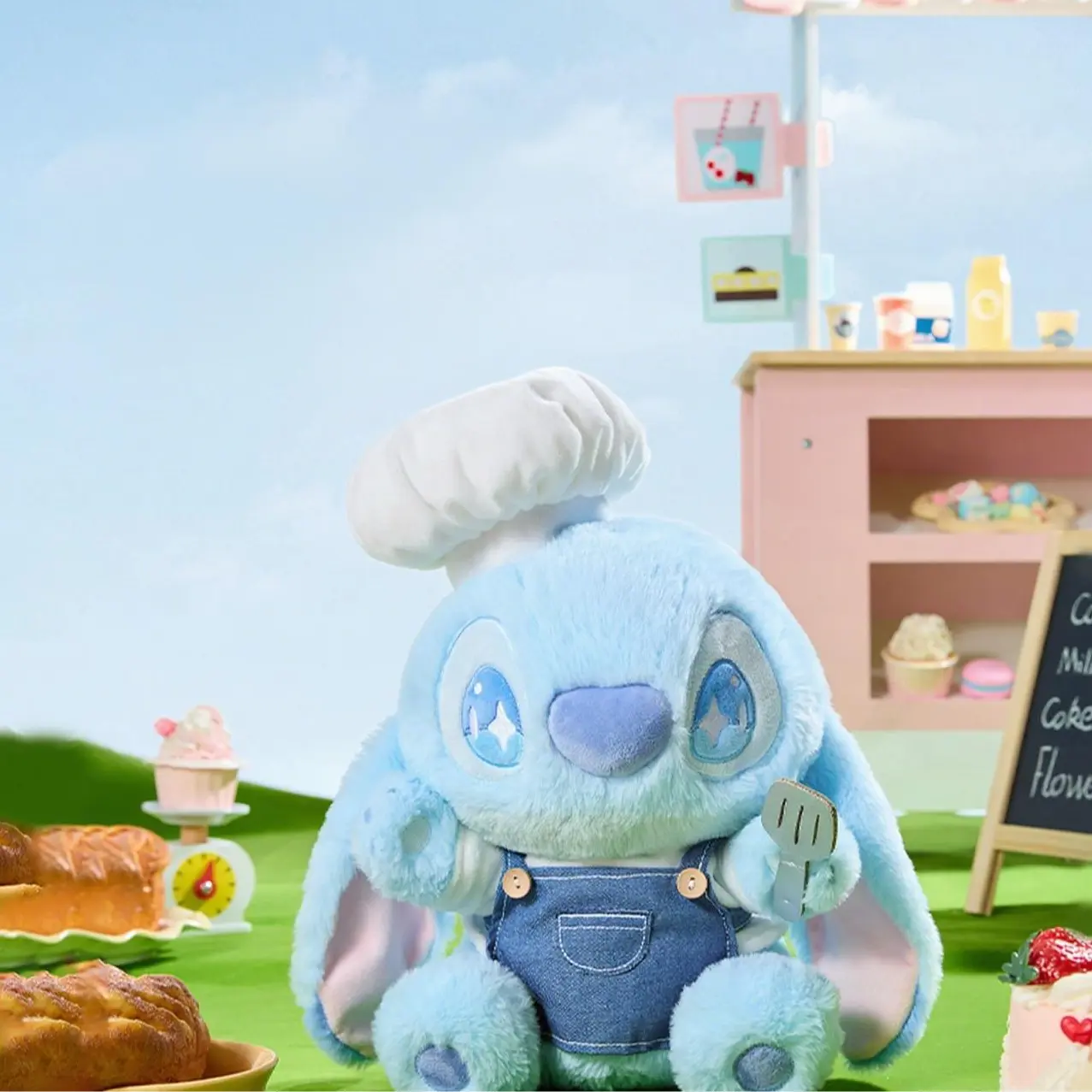 Chef Stitch Sitting Plush Doll