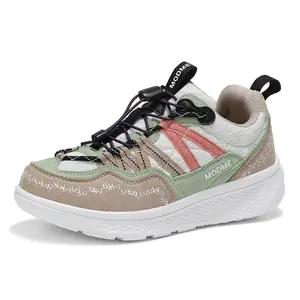 Men's & Women's Casual Lace Up Sneakers Quick Release Laces Stitched Detail Brand Logo Textured Cushion Sole Outdoor Hiking Footwear