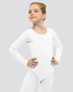 Girls Long Sleeve Cotton Ballet Leotard Girls Long Sleeve Cotton Ballet Leotard