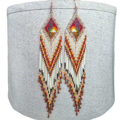 Fringe Beaded Earrings Tutorial TikTok Shop