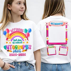 Last Day Autographs 2026 T-shirt,Last Day of School T-shirt,Autograph T-shirt,Student Autograph T-shirt,Classroom Teacher Gift,End Of School T-shirt
