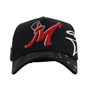 Dandy Hat X31 The Magician<magician edition="">Baseball Cap-Senior Streetwear Baseball Cap with Red M Logo and Mysterious Hat Design, Suitable for Men and Women</magician>