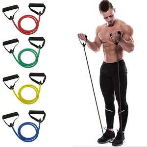 Resistance Exercise Bands With Handles For Men and Women, Home Strength Training Equipment