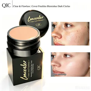 High Coverage Concealer Balm, Lightweight Matte FinishCream for Face & Eyes, Covers Acne Marks, Scars & Dark Spots,Waterproof Moisturizing Makeup for Light & Natural SkinTones. Ideal Halloween & Christmas gifts.