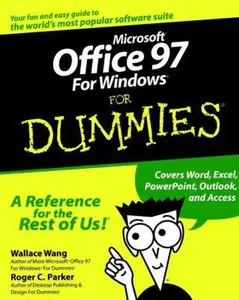 USED Book - Microsoft Office 97 For Windows For Dummies by Wang, Wallace (Paperback) - english