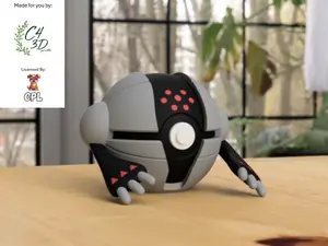 Registeel Ball - 1st Print - High-Quality PLA, 3D Printed Pokeball Figure, Decor