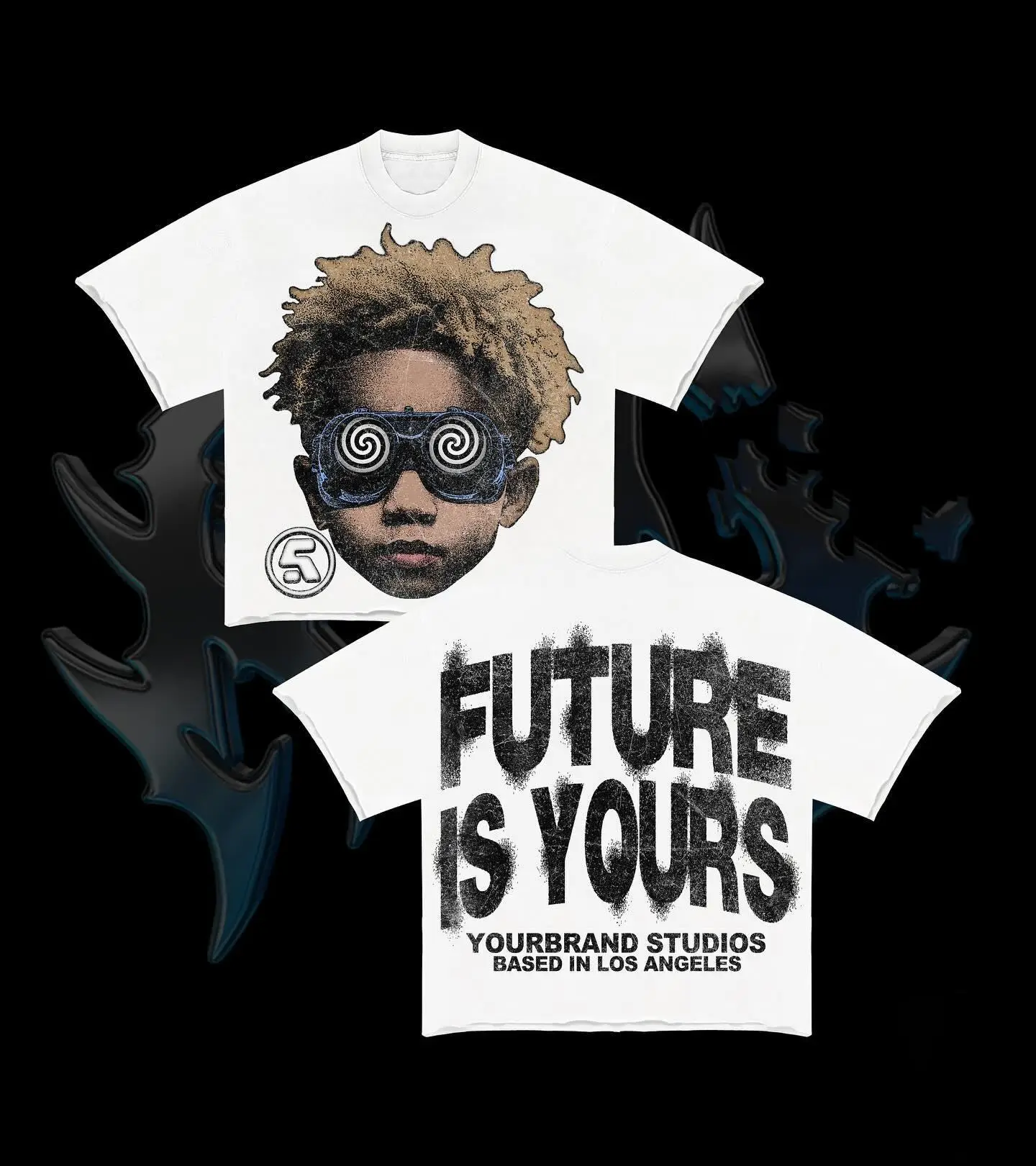 Y2K Graphic "Future Is Your" Personalize Printed Tshirt Casual Crewneck