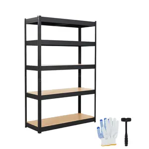 Garvee Heavy Duty 5-Tier Adjustable Metal Garage Shelving Units, Various Sizes (36x18x72, 36x24x72, 48x18x72, 48x24x72, 60x18x72), Load Capacity 2000-2500 LBS, Ideal for Garage, Warehouse, Pantry, Basement Storage