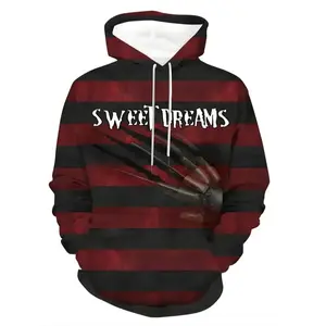 Hoodies for casual wear and sports, featuring horror movie prints and quick drying polyester fabric, are perfect for streetwear, golf, fishing, camping, fitness centers, and beachesRAIMENTRY