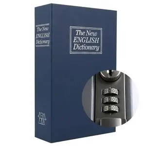 [2026 Upgraded] Secure Book Money Box with Password Lock Hidden Secret Storage for Cash Jewelry Passports Valuables Home Office Travel Fireproof Waterproof Vault Safe Box Home Security Safe