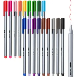 Fineliner s - 18 count Colorful Fine Point Smooth Writing & Drawing s, Fine Tip, 0.4mm Fineliners