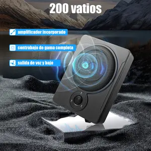 UnderSeat 200W Slim Car Subwoofer for Deep Bass Trending Auto Amp Builtin 8inch Powered Low Profile Universal Trucks SUV Easy Install
