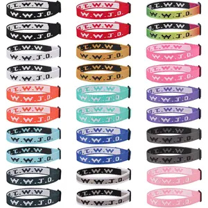 30 count WWJD Bracelet Pack for Women Men, Christian  Wristbands Gifts, W.W.J.D Adjustable Bracelets What Would  Do Bracelet