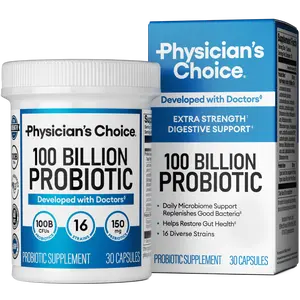 Physician's Choice 100 Billion Advanced Probiotic with 100B CFUs & 16 Strains + Prebiotics - Supports Digestion, Gas & Bloating for Men & Women