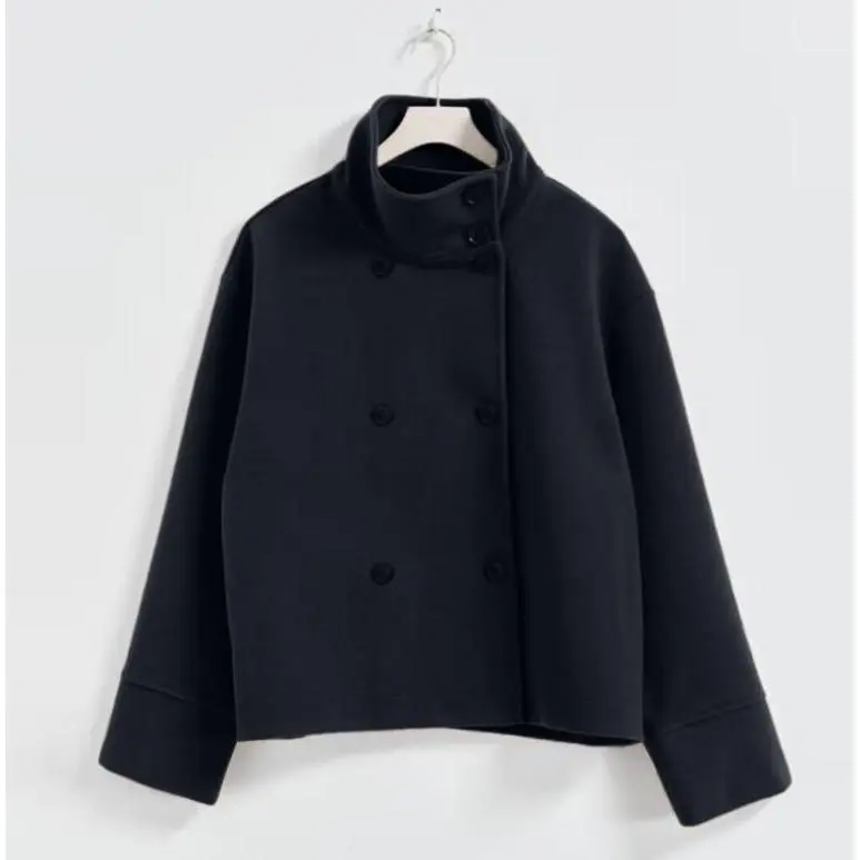 Black   Double breasted buckle