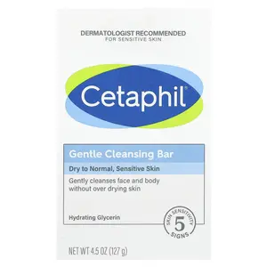 Cetaphil Gentle Cleansing Bar Soap, 4.5 oz (127 g)