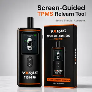 [GM & Ford]VXDAS T300 Pro Screen-Guided TPMS Relearn Tool Tire Sensor TPMS Reset Tool Tire Pressure Monitor System Activation Tool for GM Ford Chevy/Buick/Cadillac/Lincoln Vehicles 2026 Upgraded Edition, Car Tools fathersdaygift