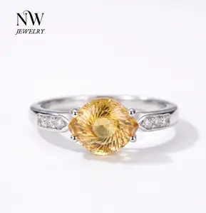 NutsWinner · Evil Eye Natural Citrine Carved Ring Adjustable Band Original Design